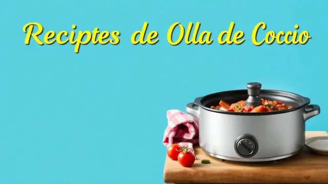 Receptes d'Olla de Cocció Lenta: Com Preparar un Plat Deliciós i Nutritiu