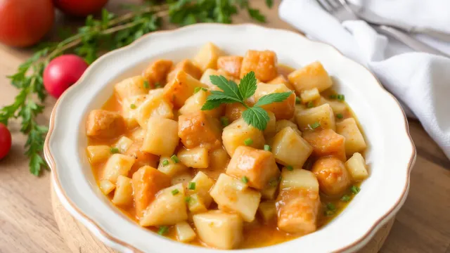 Бавно готвено Kари со свинско и пилешко: Вкусно и лесно