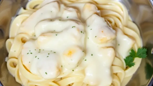 طرز تهیه پاستا با سس آلفردو و مرغ به همراه نکات کلیدی