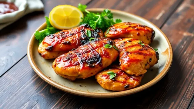 طريقة تحضير دجاج مشوي كأنه على الفحم بتتبيلة مذهلة
