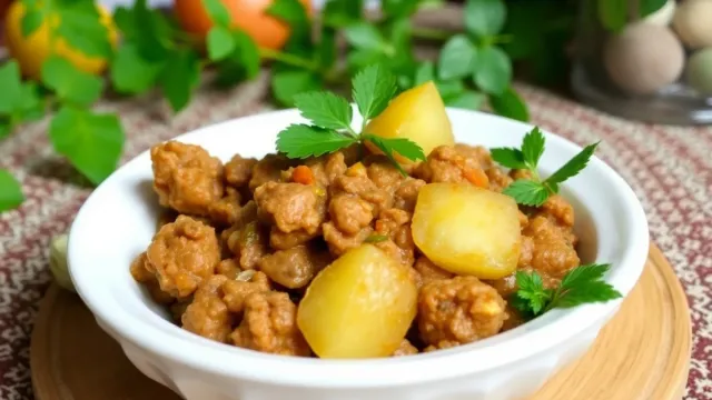 আলু দিয়ে খাসির মাংসের কিমা রান্নার সহজ এবং মজাদার রেসিপি