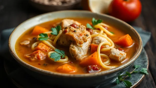 המתכון המושלם למרק עוף צלוי עם אטריות קטוגניות