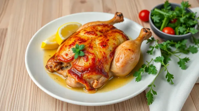 Kurczak pieczony w maśle czosnkowym - idealny przepis na rodzinny obiad