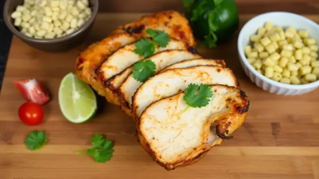 Delicioso Pollo Asado a la Plancha con Ensalada de Coditos