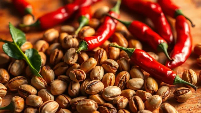 استمتع بنكهة الحلو الحار مع الفستق المحمص